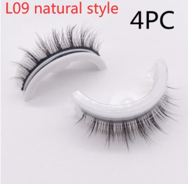 Reusable 3D Mink Lashes Natural False Eyelashes Self Adhesive Fake Glue Free Makeup Eyelash Extension Silk Reusable 3D Mink Lashes Natural False Eyelashes Self Adhesive Fake Glue Free Makeup Eyelash Extension Silk